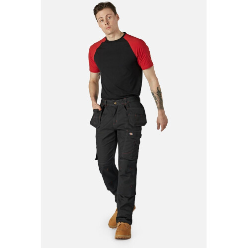Dickies (Black, 30) Dickies Redhawk Pro Polyester Men's Black Outdoor Trousers 2