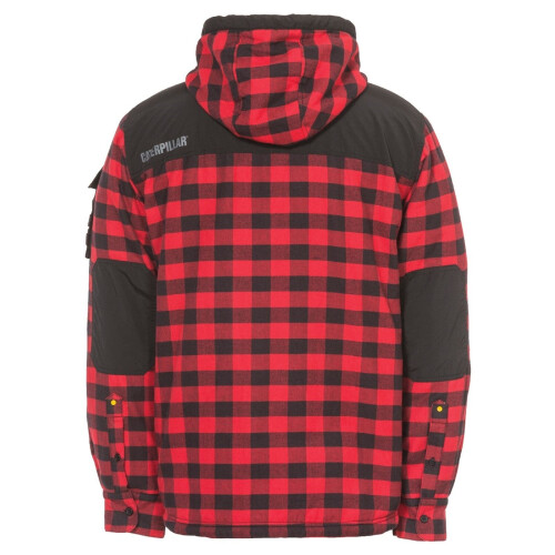 CAT (Red, M) Caterpillar Sequoia Men's Red Fleece Jacket 1