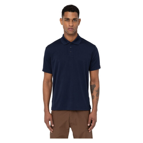 Dickies (Blue, M) Dickies Everyday Polyester Men's Blue Polo Shirt