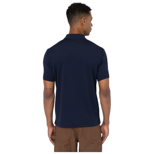 Dickies (Blue, M) Dickies Everyday Polyester Men's Blue Polo Shirt 1
