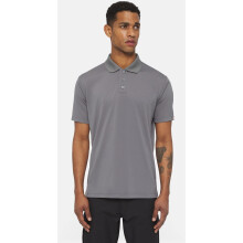 (Grey, L) Dickies Everyday Polyester Men's Grey Polo Shirt