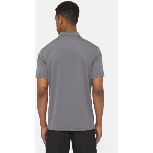 Dickies (Grey, S) Dickies Everyday Polyester Men's Grey Polo Shirt 1