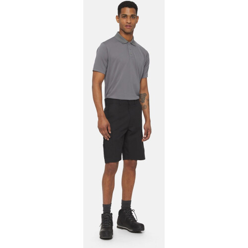 Dickies (Grey, S) Dickies Everyday Polyester Men's Grey Polo Shirt 2