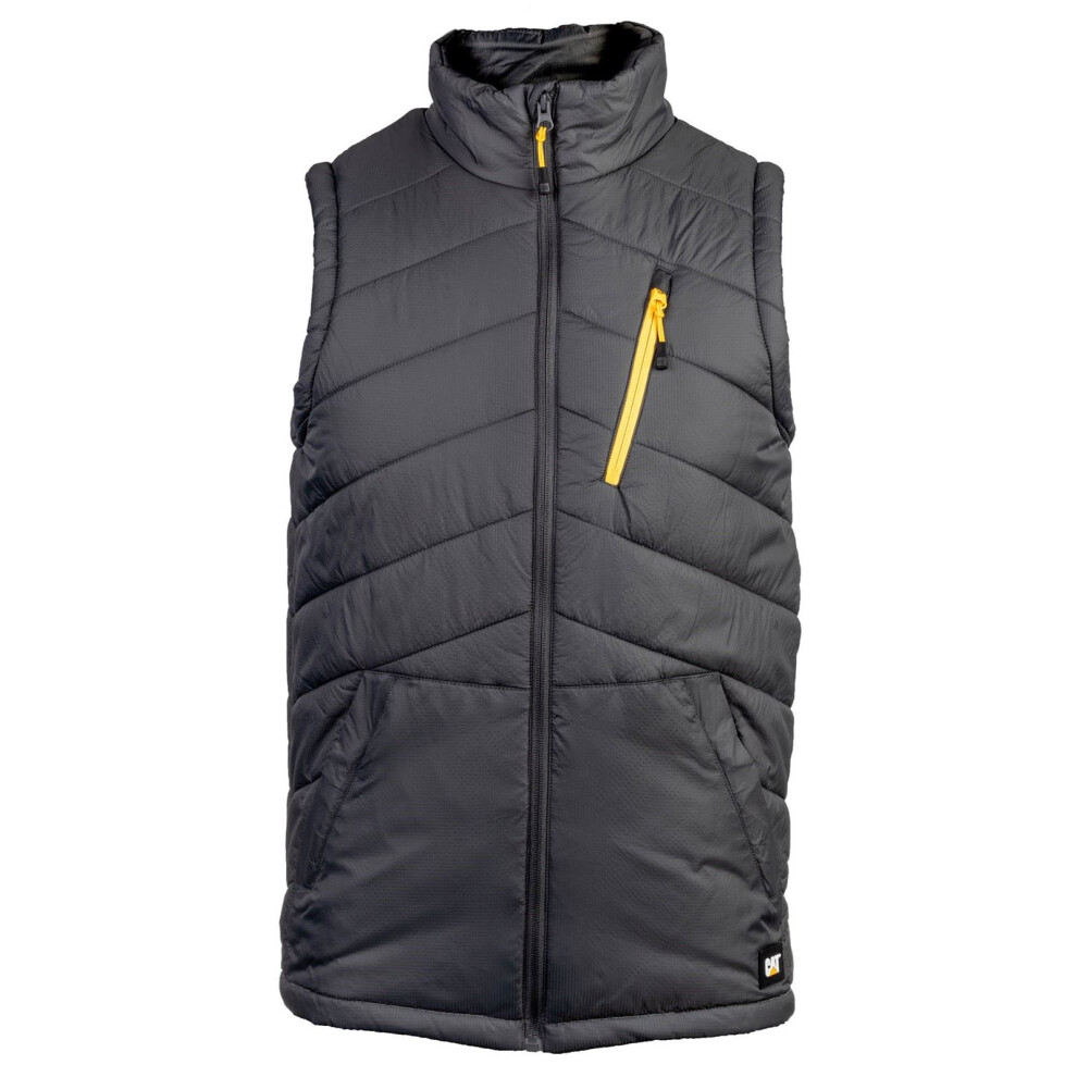 Cat (Black, M) Caterpillar Essentials Body Warmer Men's Black Gilets