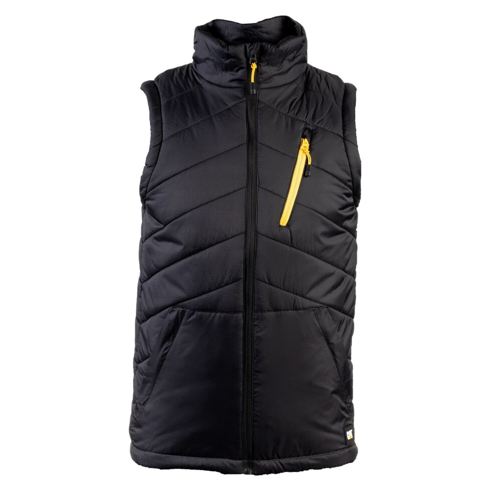 Cat (Black, M) Caterpillar Essentials Body Warmer Men's Black Gilets