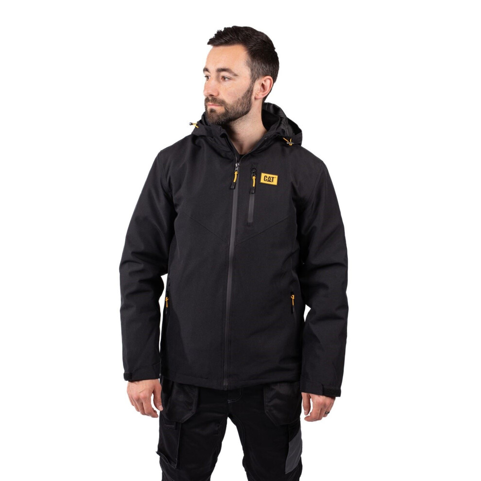 Cat (Black, Xxl) Caterpillar Lightweight Insulated Men's Black Puffer Jacket