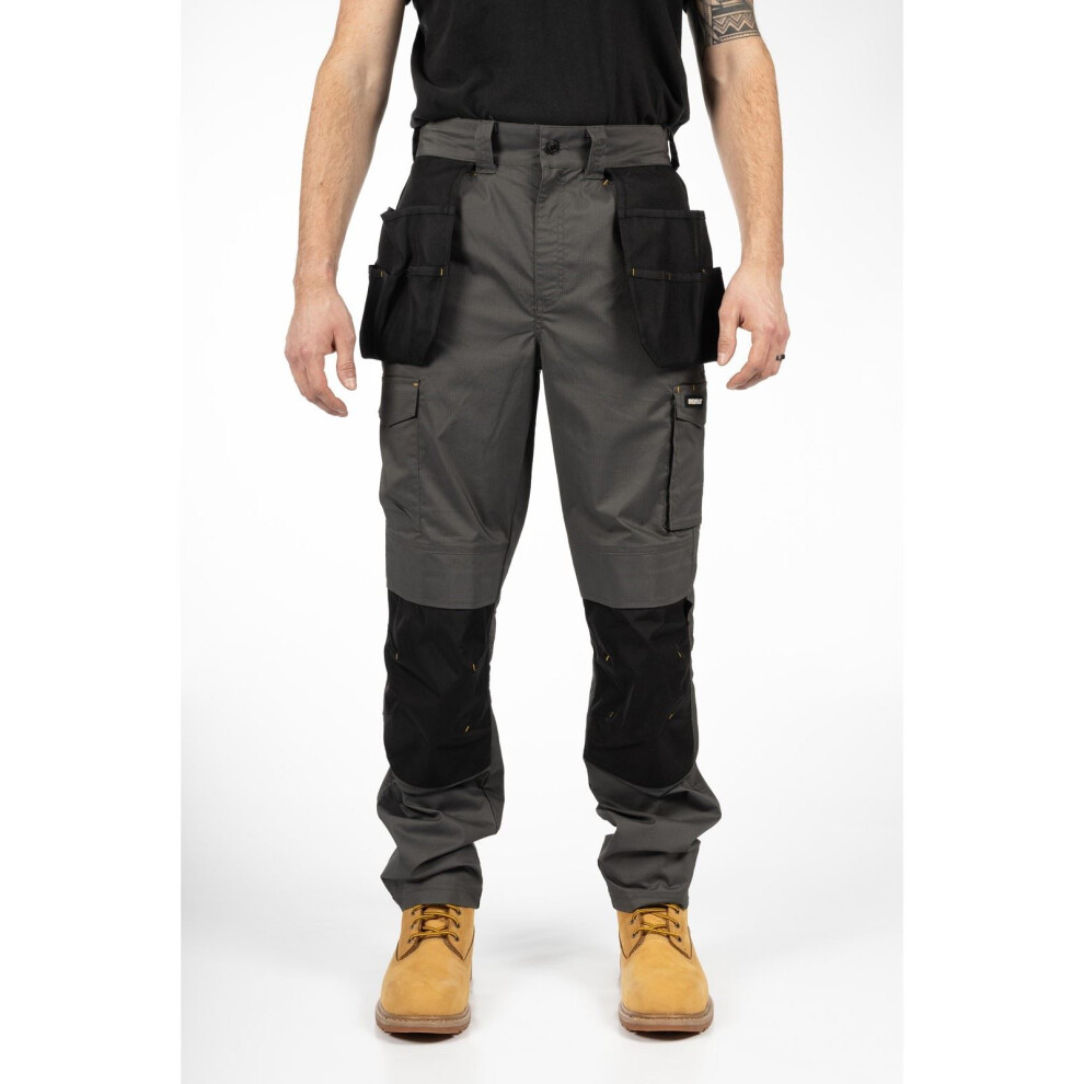Cat (Grey, 38") Caterpillar Nexus Holster Stretch Pocket Cotton Men's Grey Outdoor Trousers