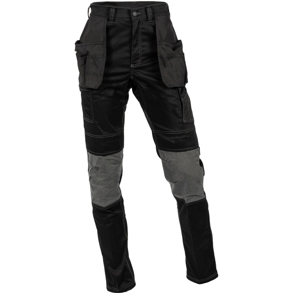 Cat (Black, 34) Caterpillar Essential Knee Pocket Stretch Holster Polyester Men's Black Outdoor Trousers