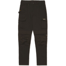 (Black, 32) Caterpillar Nexus Knee Pocket Stretch Cotton Men's Black Outdoor Trousers