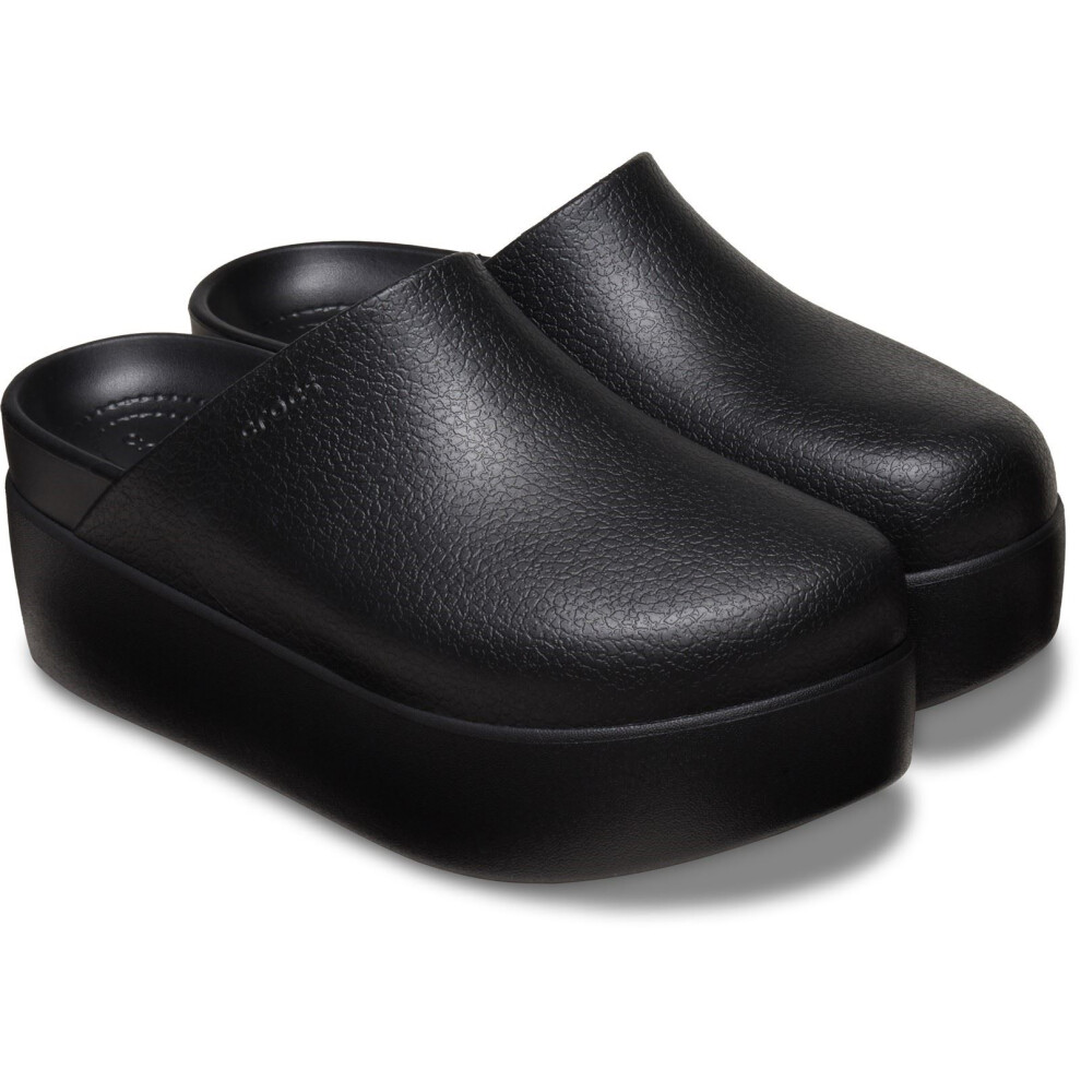 (Black, 8 (Adults')) Crocs Dylan Thermoplastic Women's Black Clogs