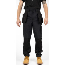 (Black, 38") Caterpillar Nexus Holster Stretch Pocket Cotton Men's Black Outdoor Trousers