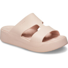 (Not Specified, 5 (Adults')) Crocs Getaway Platform H-Strap Thermoplastic Women's Quartz Sandals