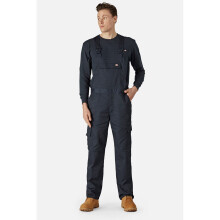 (Blue, S) Dickies Everyday Bib and Brace Polyester Men's Blue Work Overall