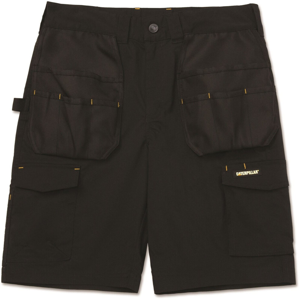 Cat (, 32) Caterpillar Nexus Holster Stretch Cotton Men's Work Shorts Black