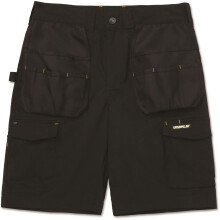 (Black, 38") Caterpillar Nexus Holster Stretch Cotton Men's Black Work Shorts