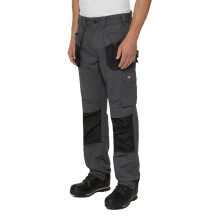 (Not Specified, 32) Dickies Multi Pocket Utility Polyester Men's Grey Work Trousers