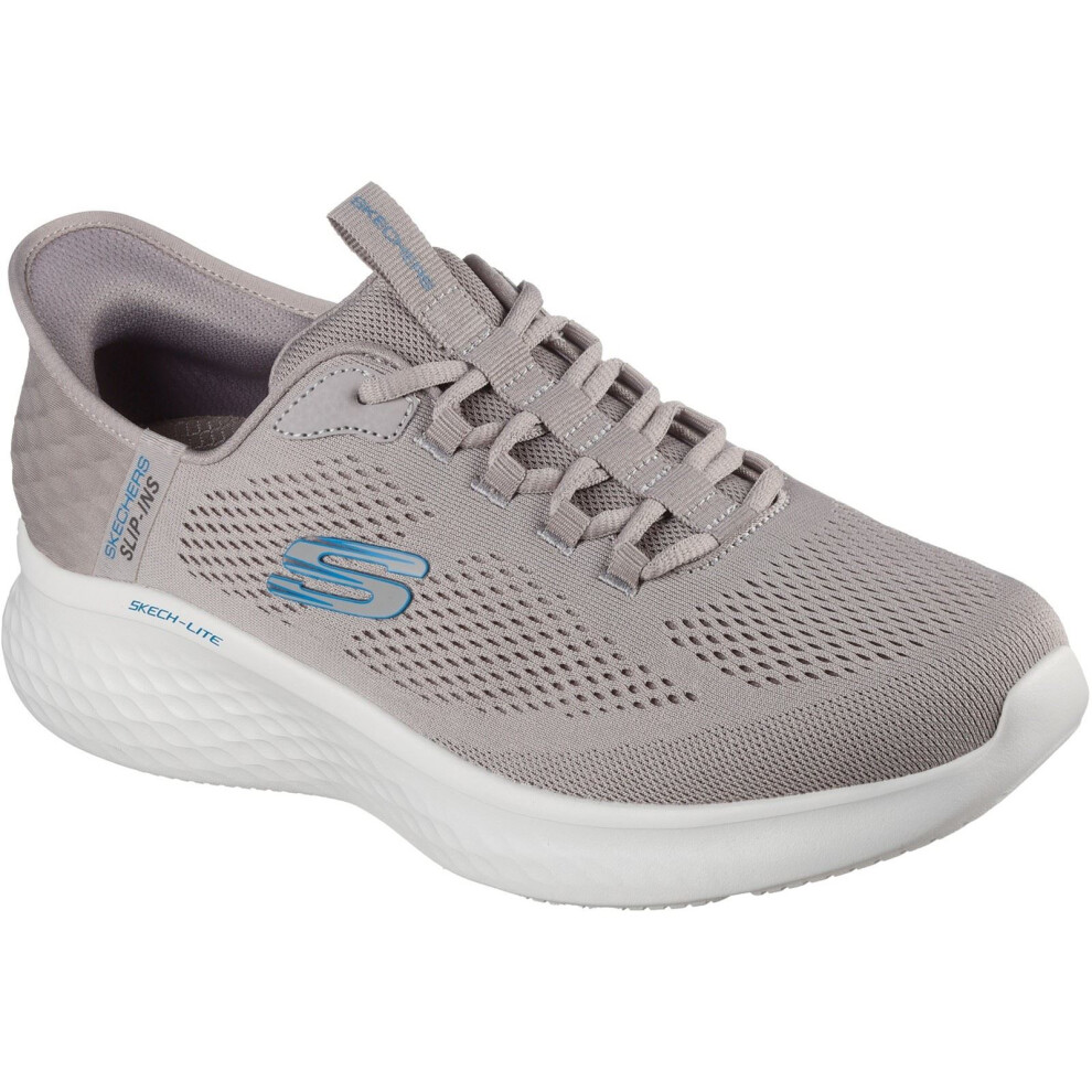 Skechers (Brown, 9 (Adults')) Skech-Lite Pro Primebase Textile Men's Taupe/Brown Trainers