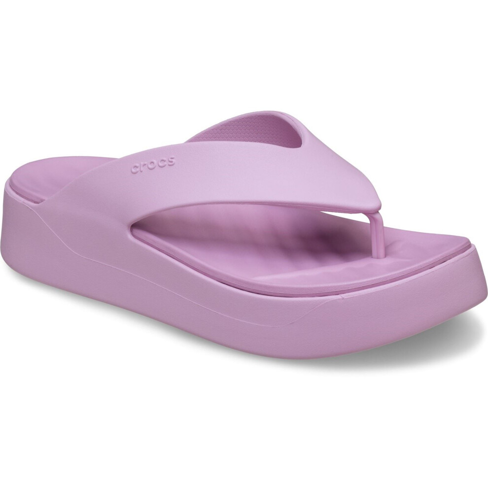(Purple, 8 (Adults')) Crocs Getaway Platform Thermoplastic Women's Hydrangea Sandals