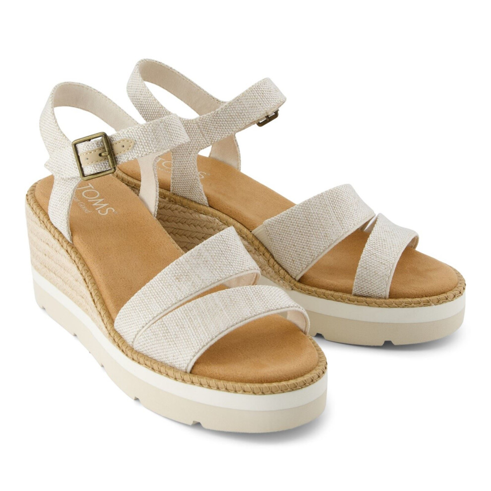 (Not Specified, 5 (Adults')) TOMS Darya Nylon Women's Natural Sandals