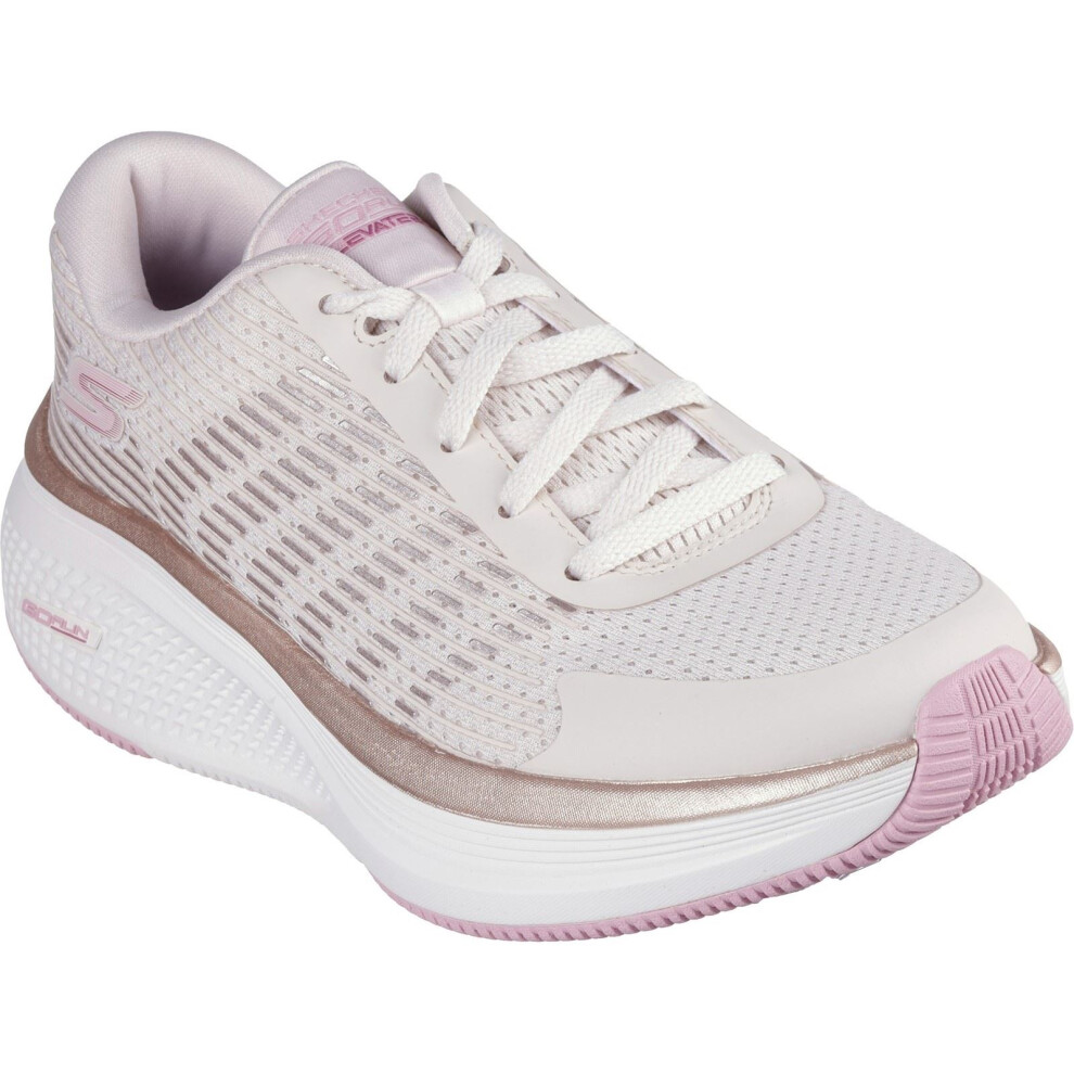 Skechers (Not Specified, 8 (Adults')) Performance Go Run Elevate 2.0 Textile Women's Natural/Pink Trainers