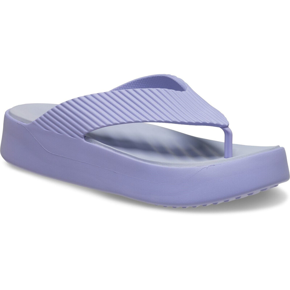 (Purple, 4 (Adults')) Crocs Getaway Platform Thermoplastic Women's Mystic Purple Sandals