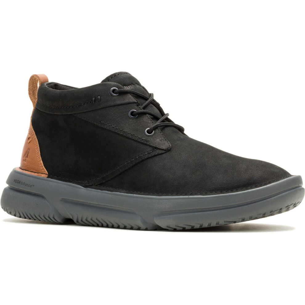 (Black, 12 (Adults')) Hush Puppies Baylor Leather Men's Black Boots