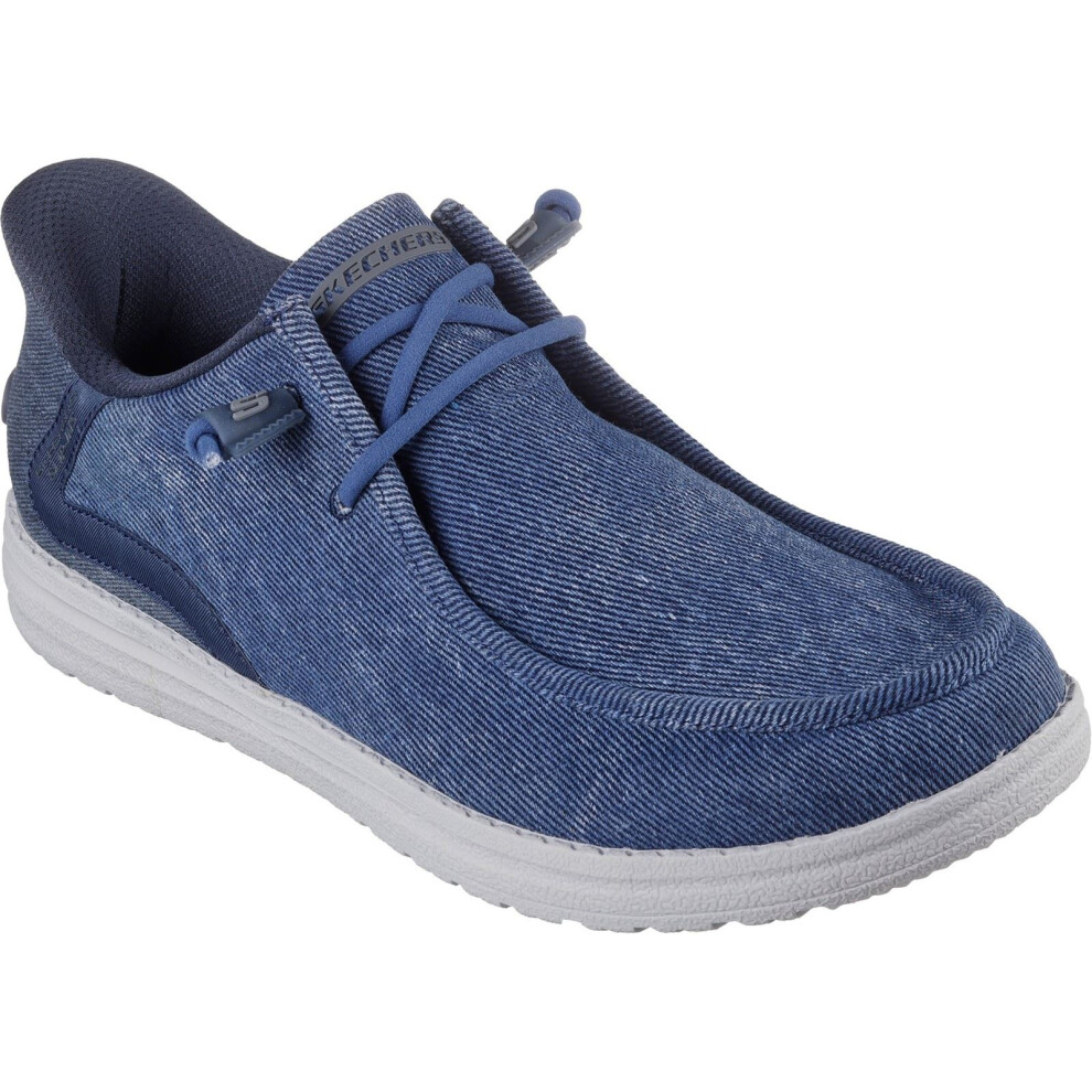Skechers (Blue, 12 (Adults')) Melson Coronado Textile Men's Denim Moccasins Shoes