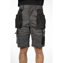 (Grey, 30) Caterpillar Essential Stretch Holster Polyester Men's Grey Work Shorts