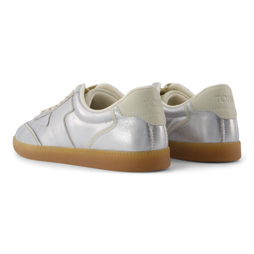 Toms (Silver, 7 (Adults')) TOMS Collins Leather Women's Silver Trainers 1