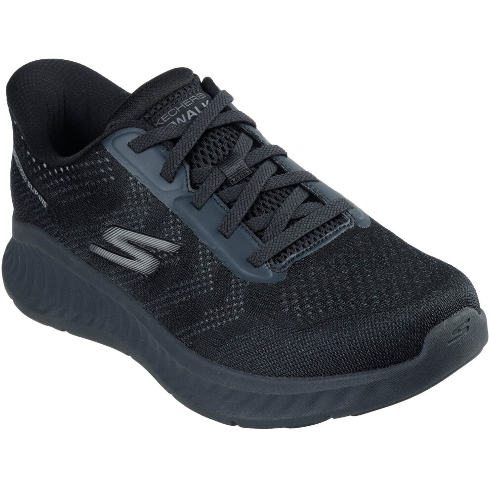 Skechers (Black, 7 (Adults')) Go Walk Now Payton Textile Men's Black Trainers
