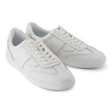 (White, 7 (Adults')) TOMS Collins Leather Women's White Trainers