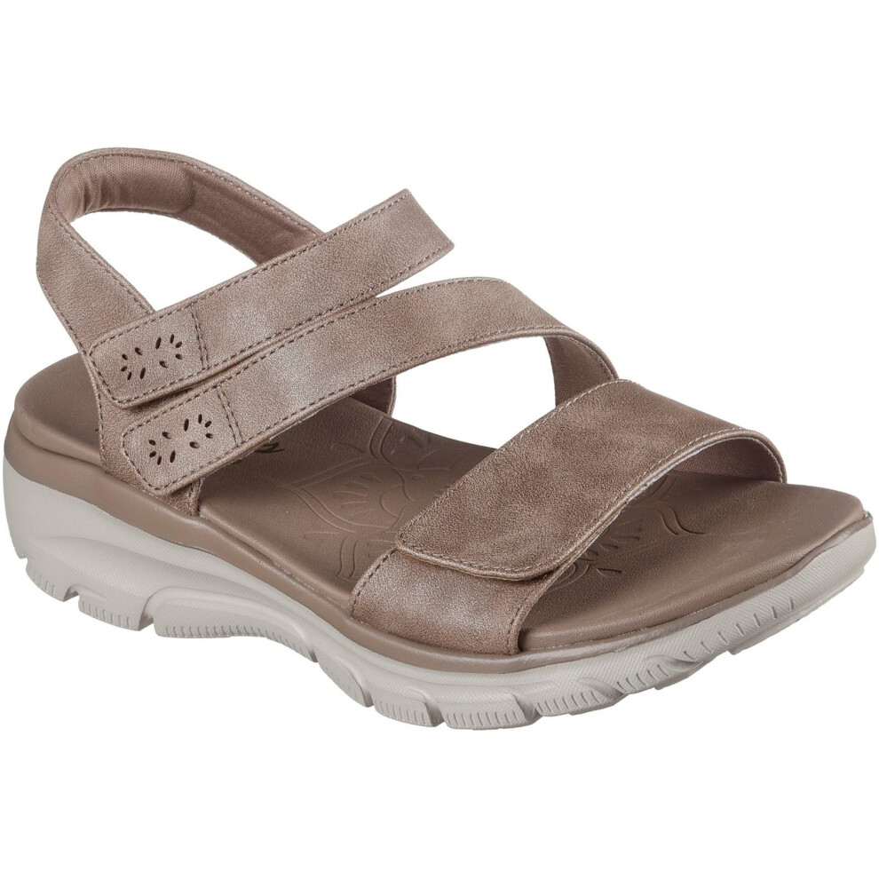 (Brown, 7 (Adults')) Skechers Easy Going Women's Taupe Sandals