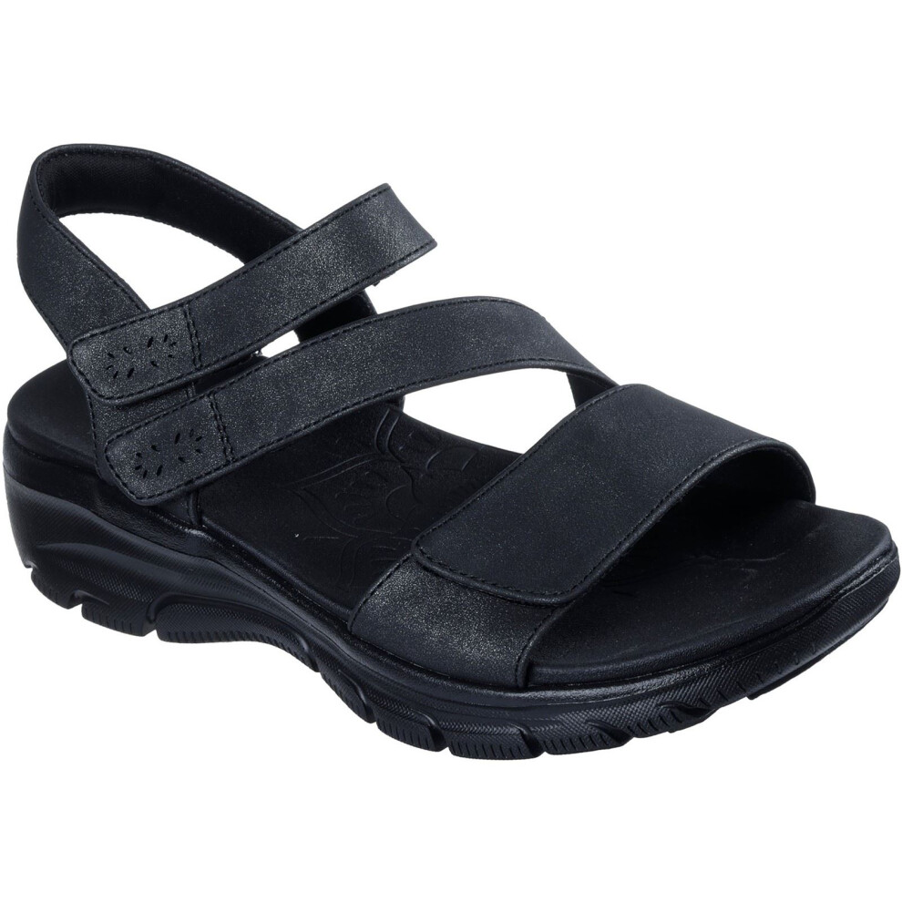 (Black, 6 (Adults')) Skechers Easy Going Women's Black Sandals