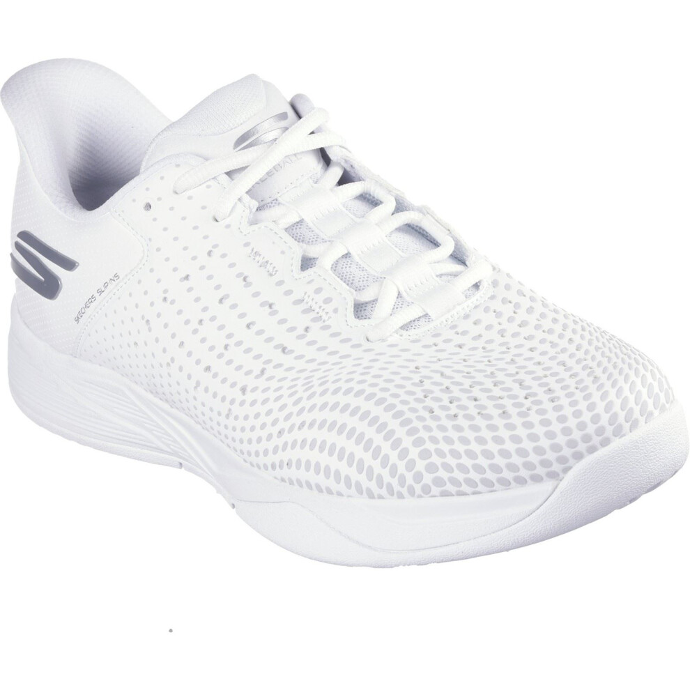 Skechers (, 7 (Adults')) Performance Slip-Ins Relaxed Fit Viper Court Reload Polyurethane Men's Trainers White