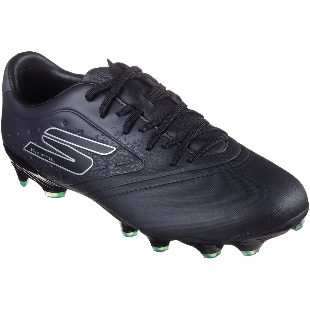 (Black, 6 (Adults')) Skechers Performance Skechers Razor 1.5 Academy FG Men's Black/Silver Football Boots
