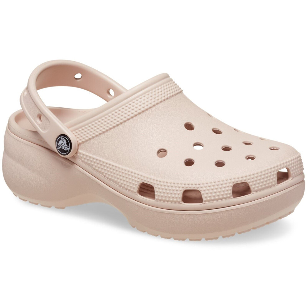 (Not Specified, 4 (Adults')) Crocs Classic Platform Clog Women's Quartz Clogs