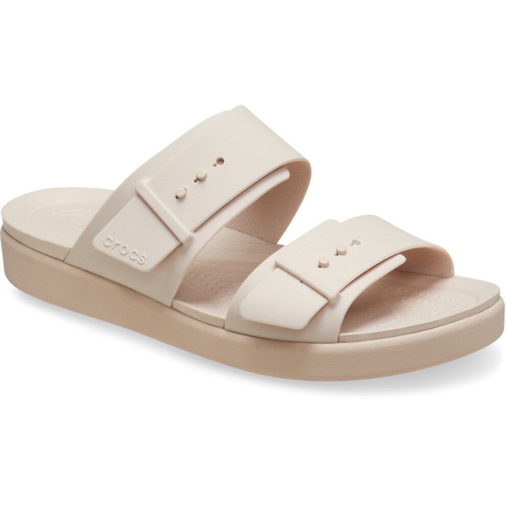Crocs (Not Specified, 7 (Adults')) Brooklyn Buckle Women's Quartz Sandals