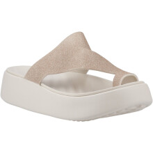 (White, 8 (Adults')) Crocs Getaway Toe Loop Thermoplastic Women's Stucco Sandals