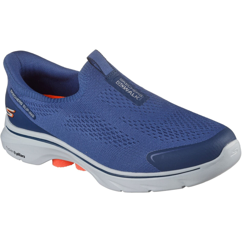 Skechers (Blue, 11 (Adults')) Go Walk 7 Easy On Evolution Textile Men's Navy Trainers