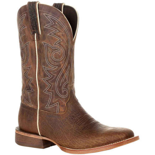 (Brown, 7.5 (Adults')) Durango Arena Pro Leather Men's Worn Saddle Boots