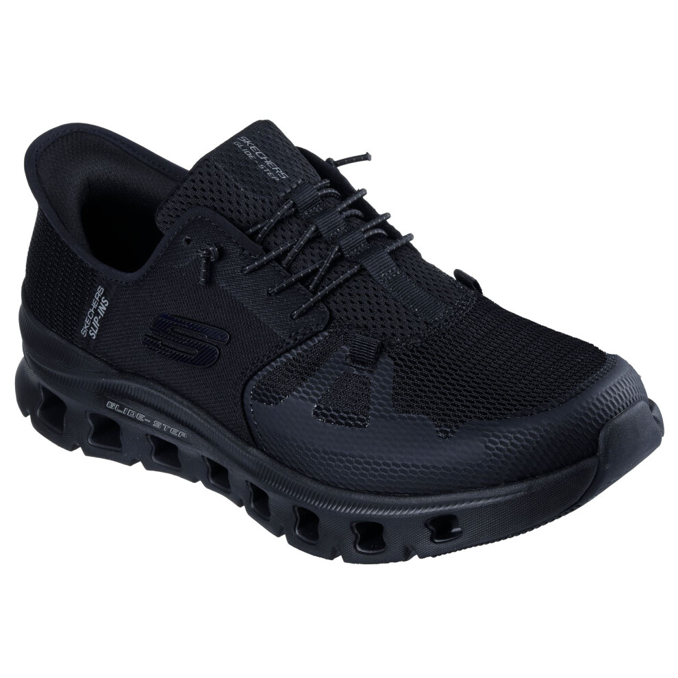 (Black, 7 (Adults')) Skechers Glide-Step Pro Men's Black Trainers