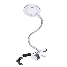 Lampe loupe de bureau 8X pour salon de beauté, manucure, tatouage