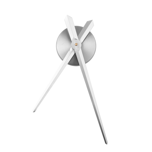 3D Clock Hands Kit Silver - Silent Movement, Large Hour & Minute Hands with Dial & Movement for DIY Wall Clock Replacement 2