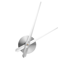 3D Clock Hands Kit Silver - Silent Movement, Large Hour & Minute Hands with Dial & Movement for DIY Wall Clock Replacement