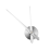 3D Clock Hands Kit Silver - Silent Movement, Large Hour & Minute Hands with Dial & Movement for DIY Wall Clock Replacement 4
