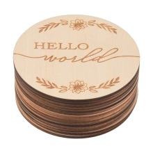 14 peças de discos mensais de madeira para bebês, marcos para fotos, adereços, presentes de chá de bebê