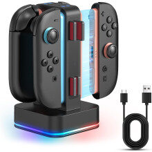 Charging Dock for Nintendo Switch 2,4-Slot Magnetic Controller Charger