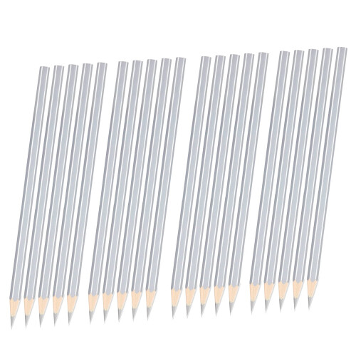 20 Pack Silver Welders Pencil Metallic Marking for Construction Workers Metalwork Plumbers Framers 1