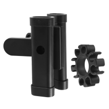 Supporto per bacchette, clip, accessori per spazzole per bacchette, staffa di stoccaggio regolabile, kit secchio