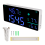 Medidor de decibel para parede, nível sonoro, alcance de 30-130 dB, display LED grande de 8,6 polegadas, ruído, tempo e temperatura 3
